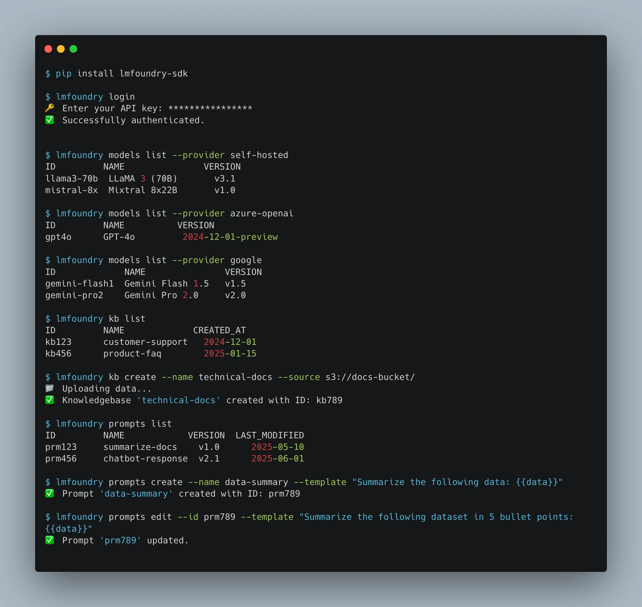 Foundry SDK Overview